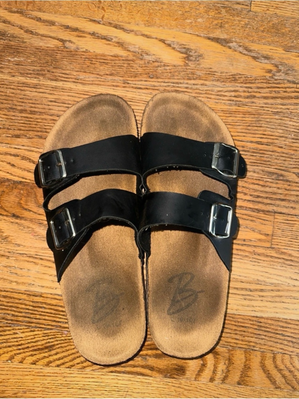Bjorndal Black Double-Buckle Women's Sandals